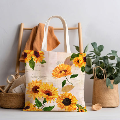 Vibrant Sunflower - Sunflower Tote Bag
