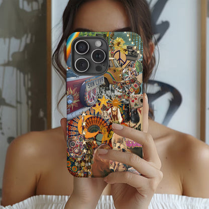 Psychedelic Hippie Collage Phone Case