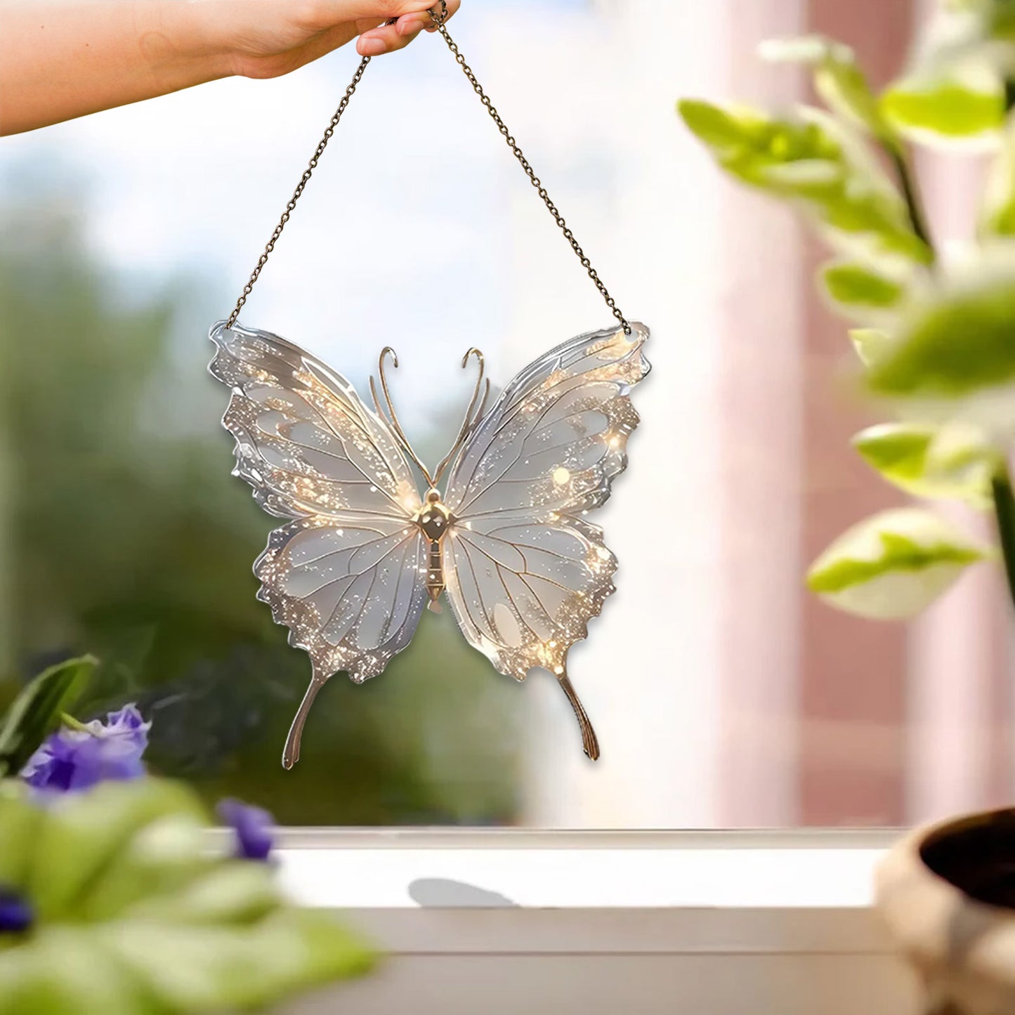 Fairy Butterfly Acrylic Window Hanging