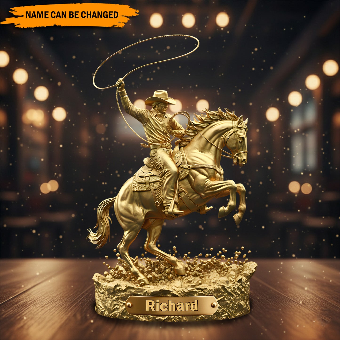 Cowboy Legend – Personalized Western Acrylic Plaque