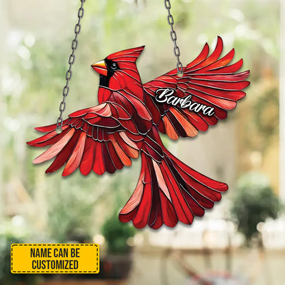 Beautiful Cardinals - Personalized Acrylic Window