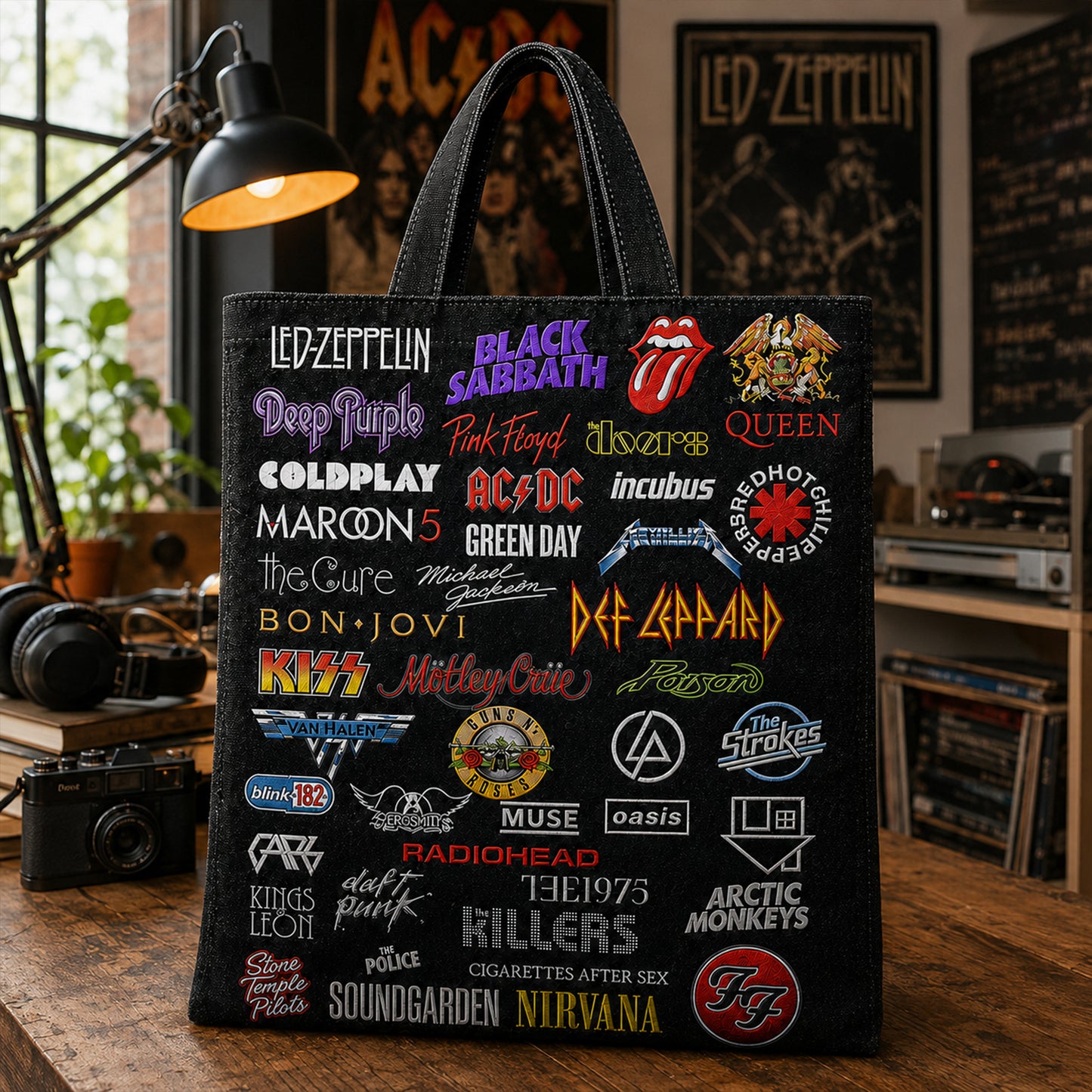 Rock Lovers - Classic Rock  Legends Editions Tote Bag Version 2
