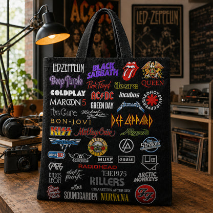 Rock Lovers - Classic Rock  Legends Editions Tote Bag Version 2