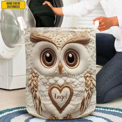 Cute Owl – Personalized Owl Laundry Hamper