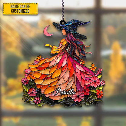 Witch Suncatcher Arcylic window - Personalized Witch Acrylic Window