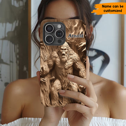 Bigfoot Legend in the Trees – Personalized Bigfoot Phone Case