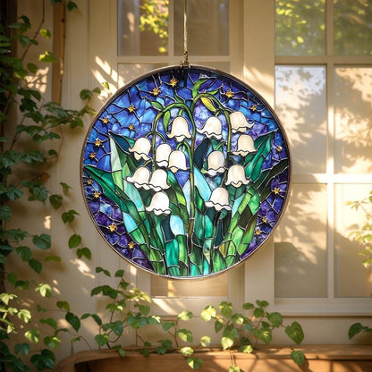 Lily Of The Valley Acrylic Window Hanging