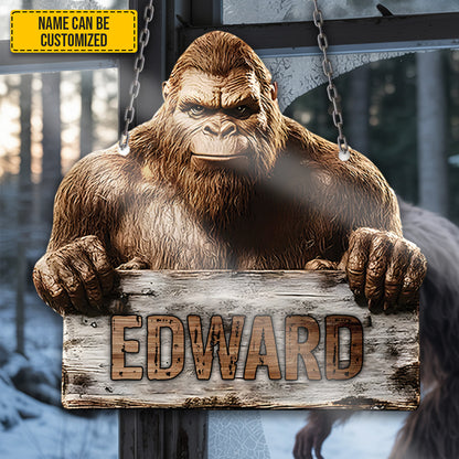 Personalized Bigfoot Acrylic Window
