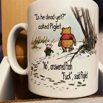 Funny Bear And Pig Mug - Gift For Friends