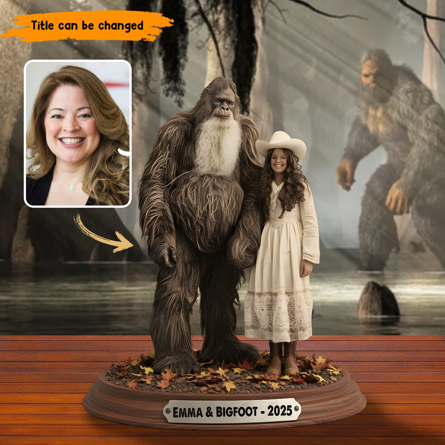 Bigfoot & Me – Personalized Best Friend Acrylic Plaque