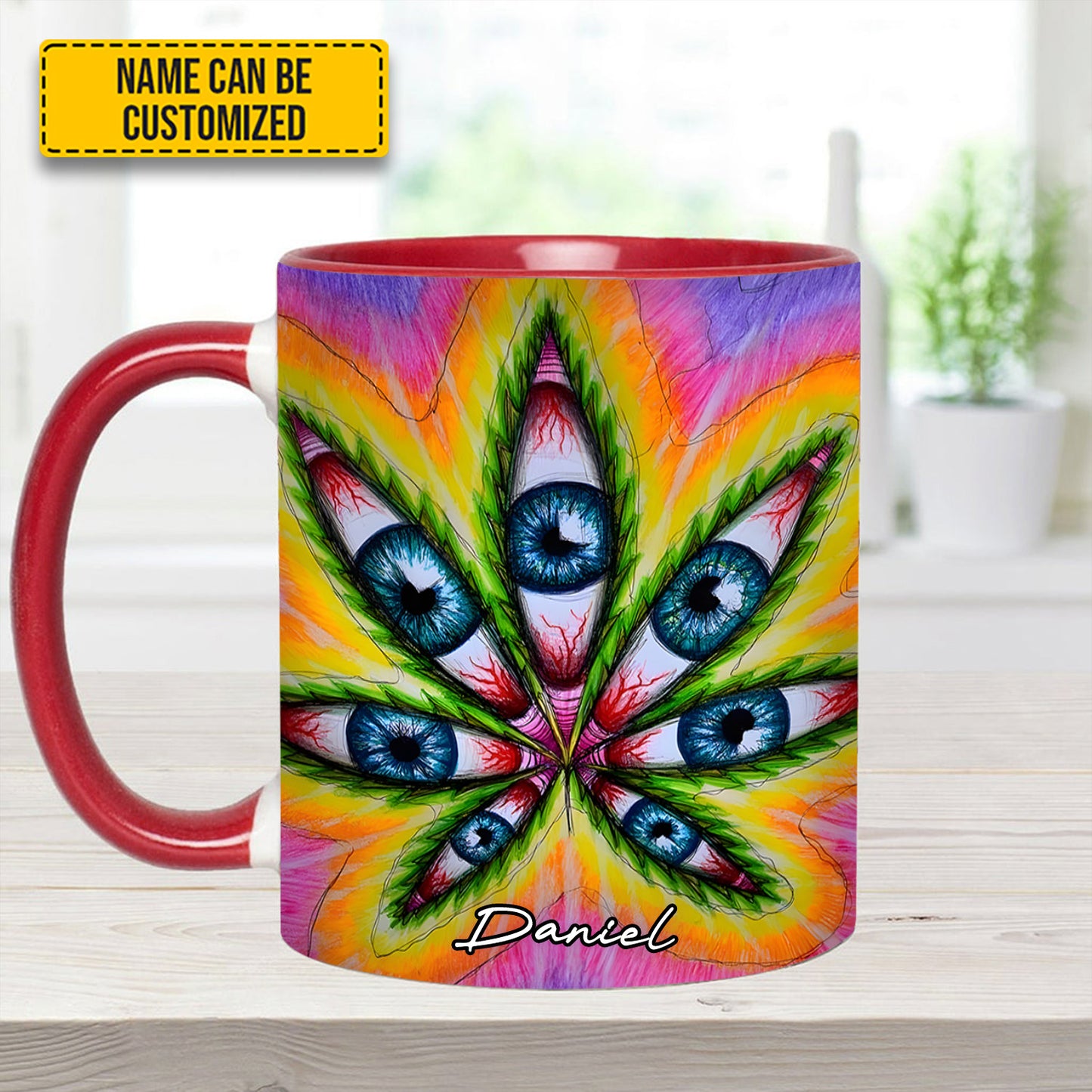 Vision Leaf – Personalized Psychedelic Accent Mug