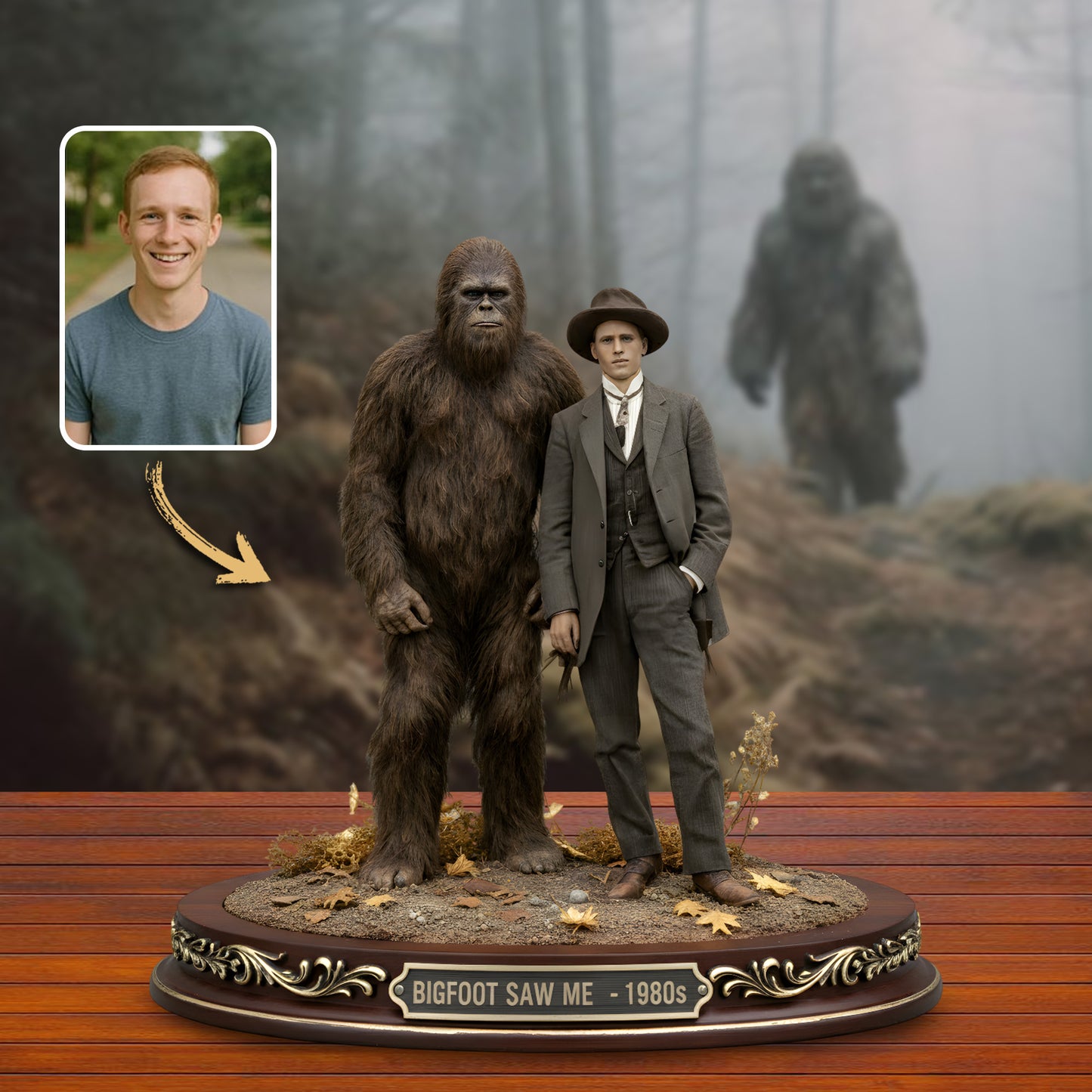 Me & My Hairy Buddy – Personalized Bigfoot Acrylic Plaque