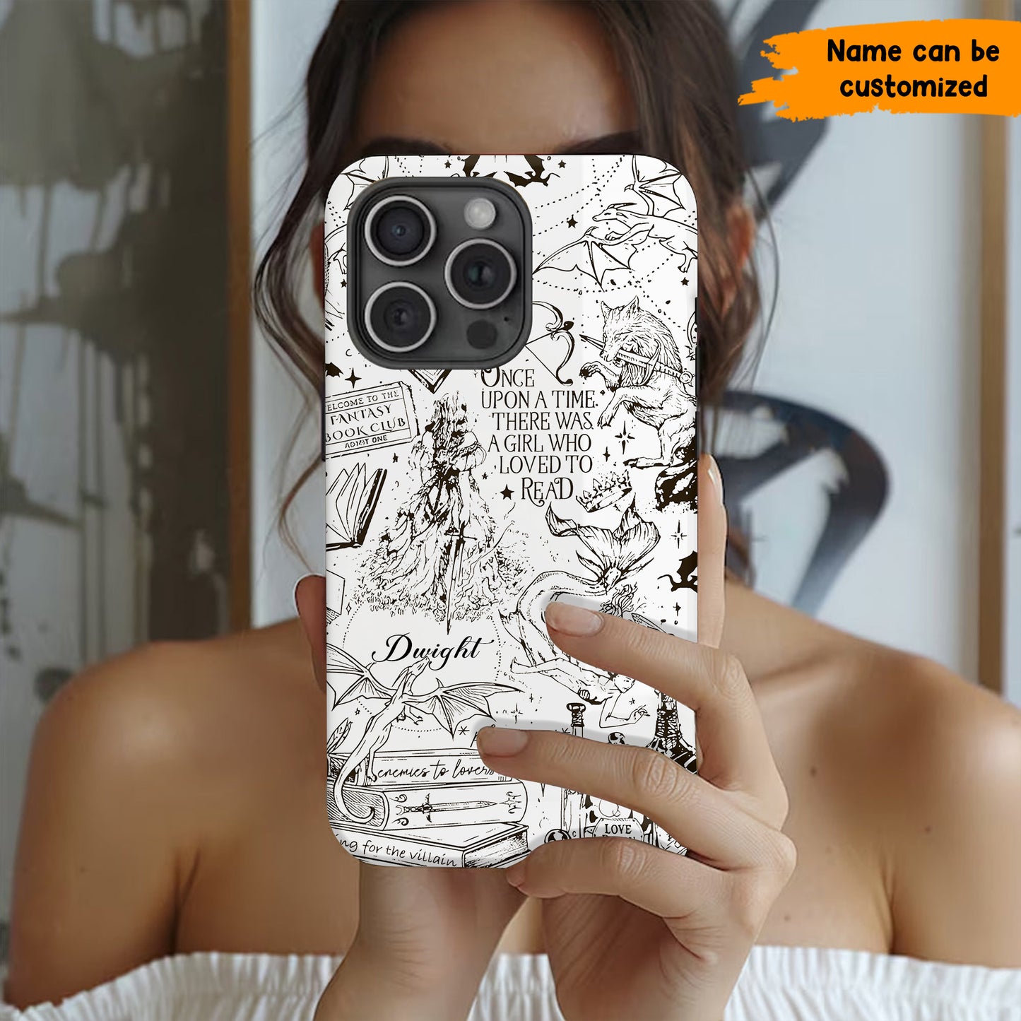 Personalized Fantasy Book Phone Case - Book Lover Gift