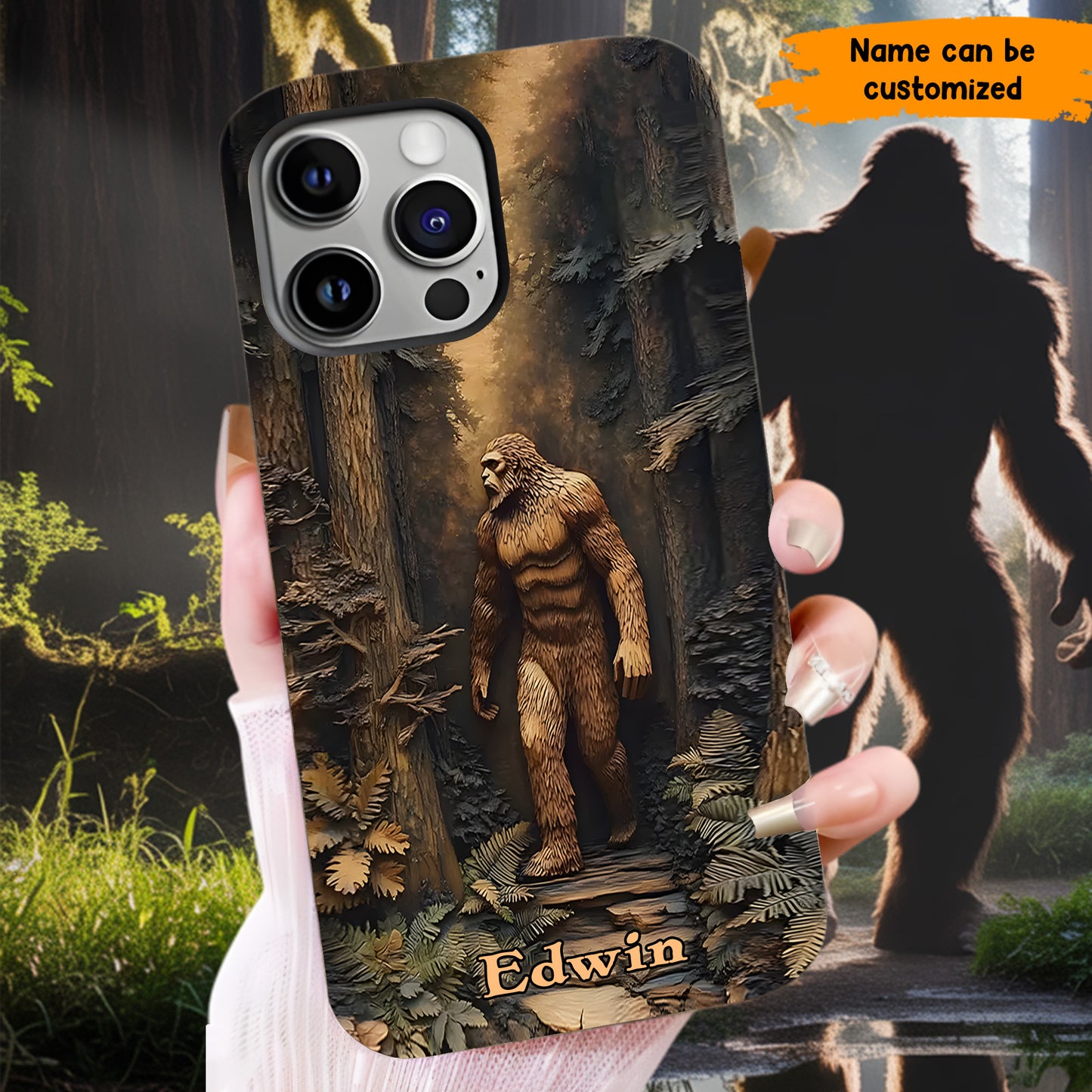Legend in the Trees – Personalized Sasquatch Phone Case