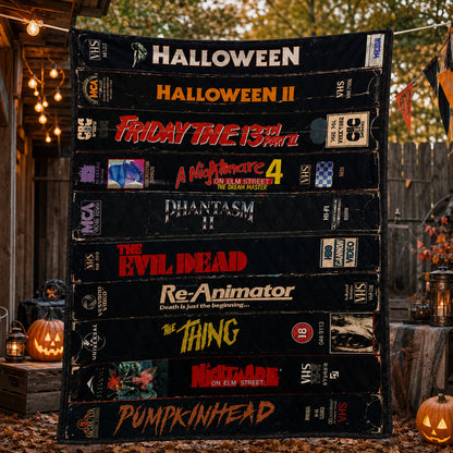 Retro Horror VHS Blanket Version 4