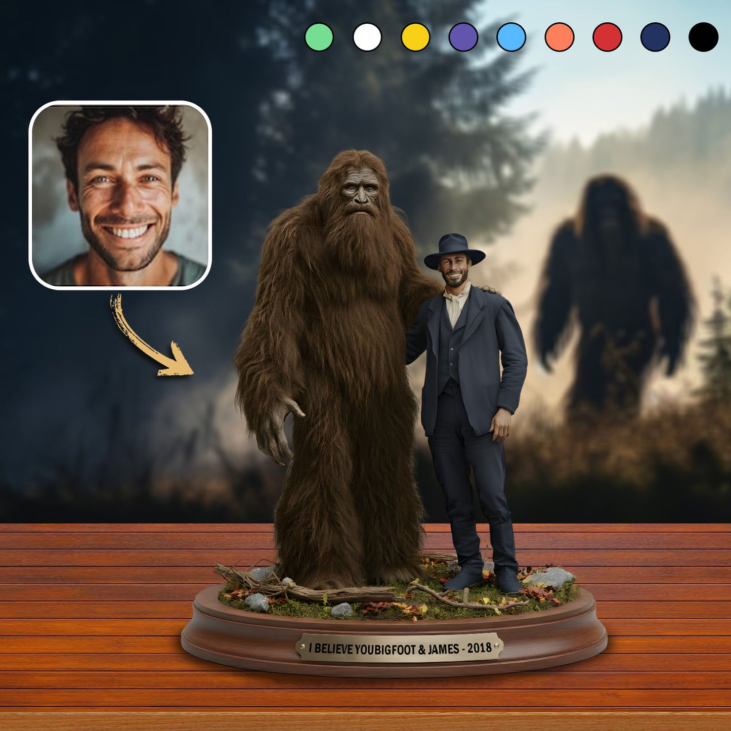 My Hairy Bestie – Personalized Best Friend Acrylic Plaque