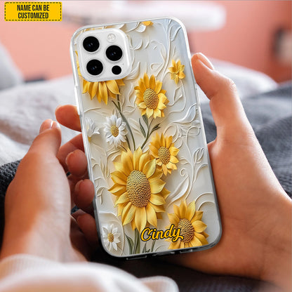 Personalized Sunflower Phone Case