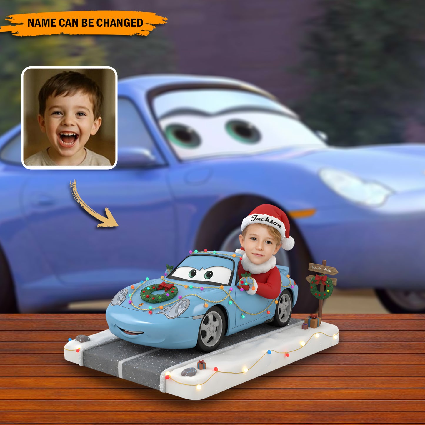 Personalized Funny Car Christmas Acrylic Plaque