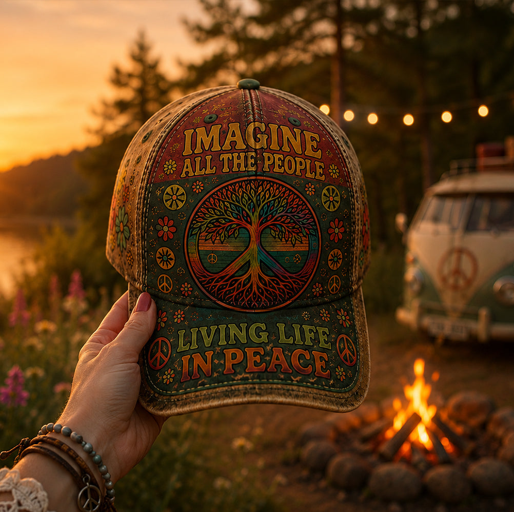 Peaceful Roots – Hippie Tree of Life Vintage Classic Cap