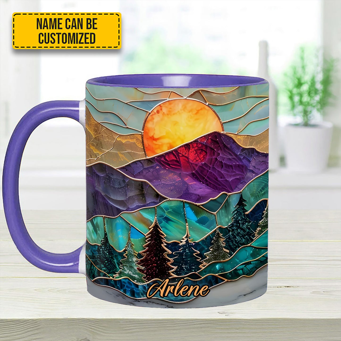 Mountain Glow - Personalized Accent Mug