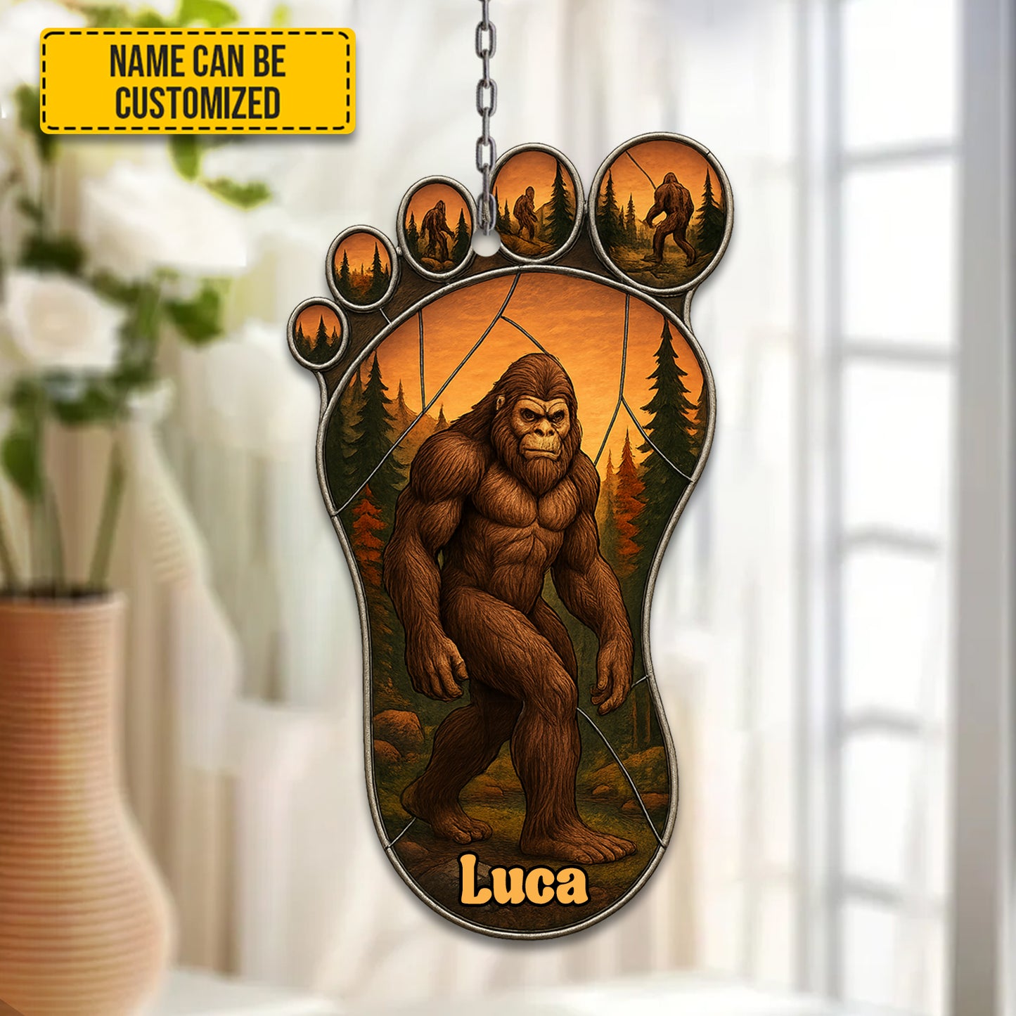 Bigfoot Footprint – Personalized Bigfoot Acrylic Window