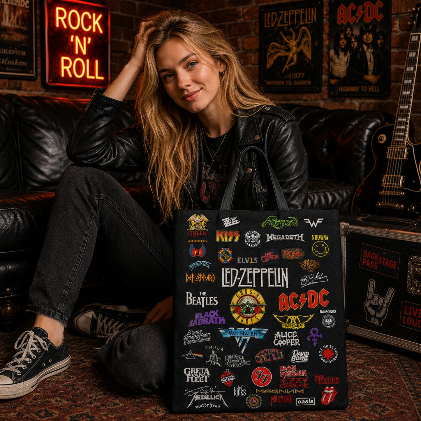 Rock Lovers - Classic Rock  Legends Editions Tote Bag Version 3