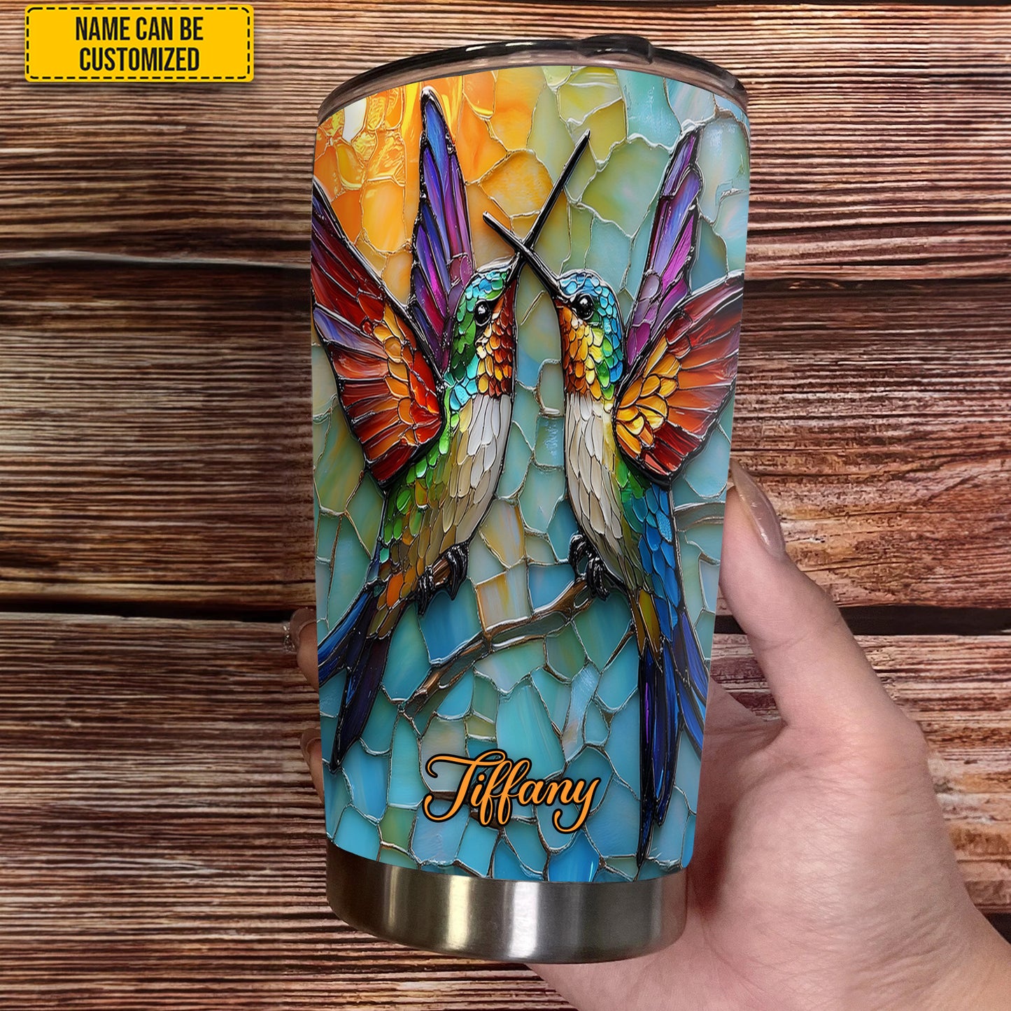 Couple Hummingbird - Personalized Hummingbird Tumbler