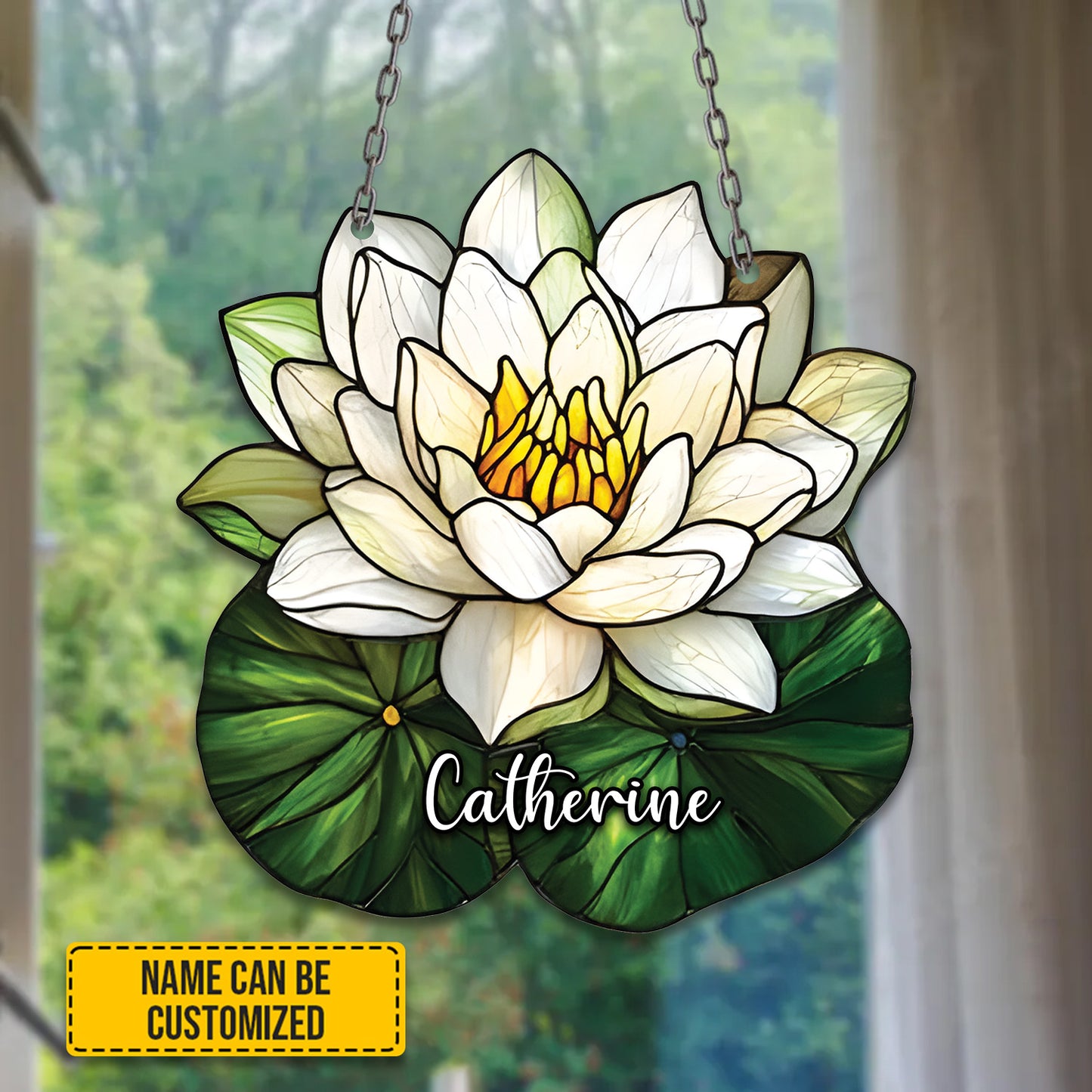 Birth Month Flower Acrylic Window- Hanging Decor