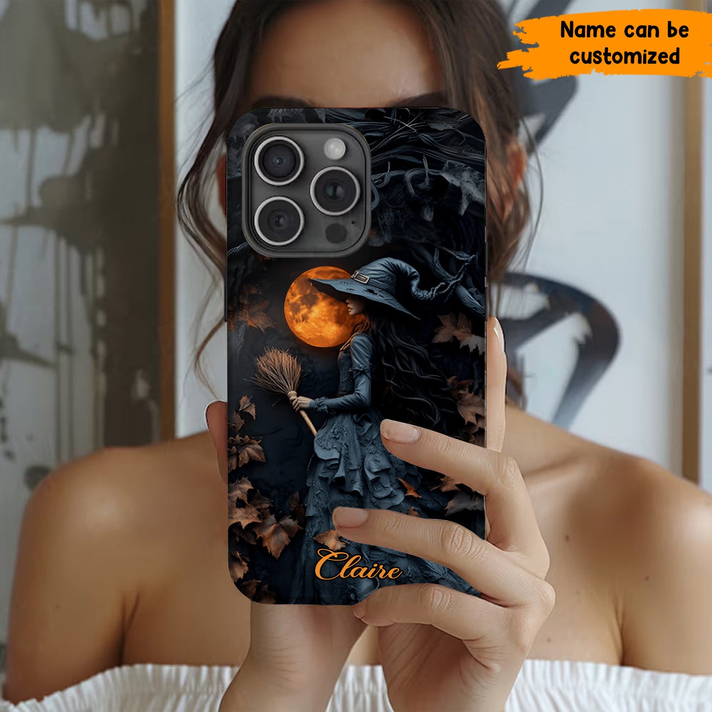 Personalized Midnight Witch Phone Case