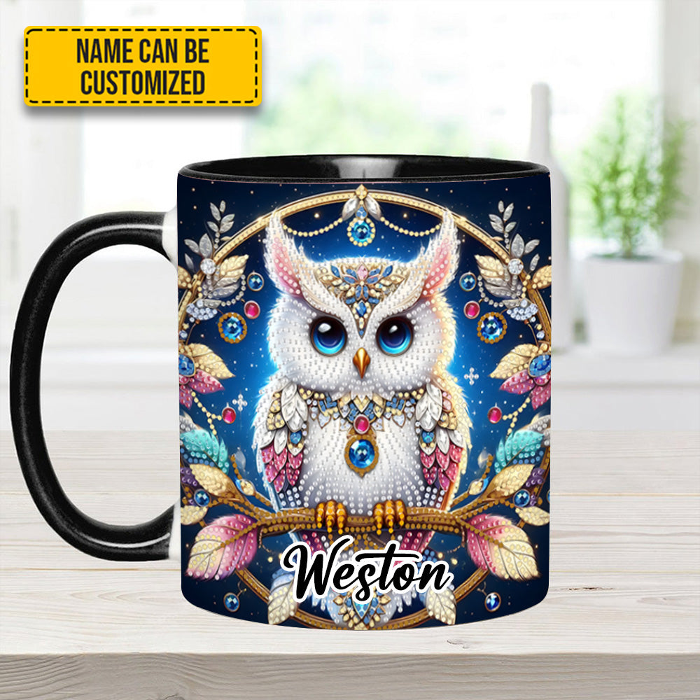 Spring and Summer Tree Owl - Personalized Owl Accent Mug