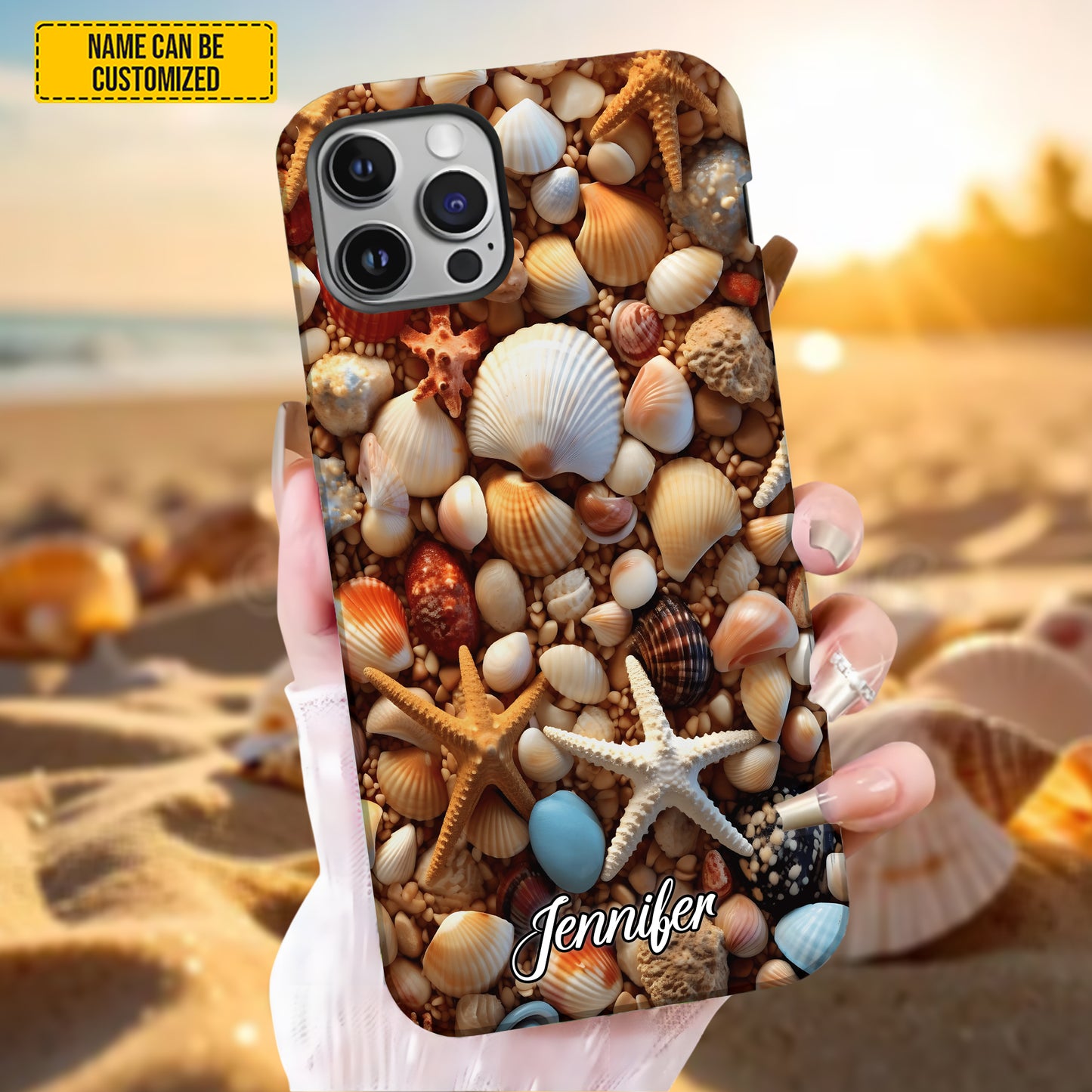 Personalized Seashell Ocean Phone Case