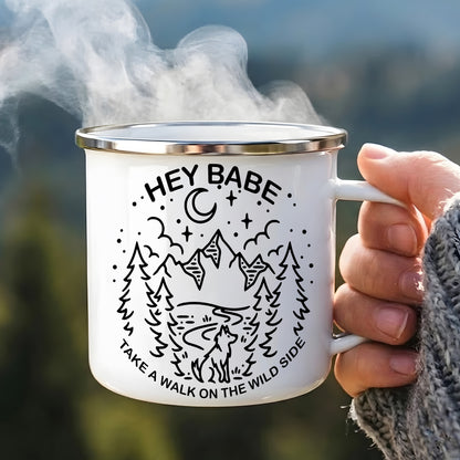 Take A Walk On The Wild Side Enamel Mug