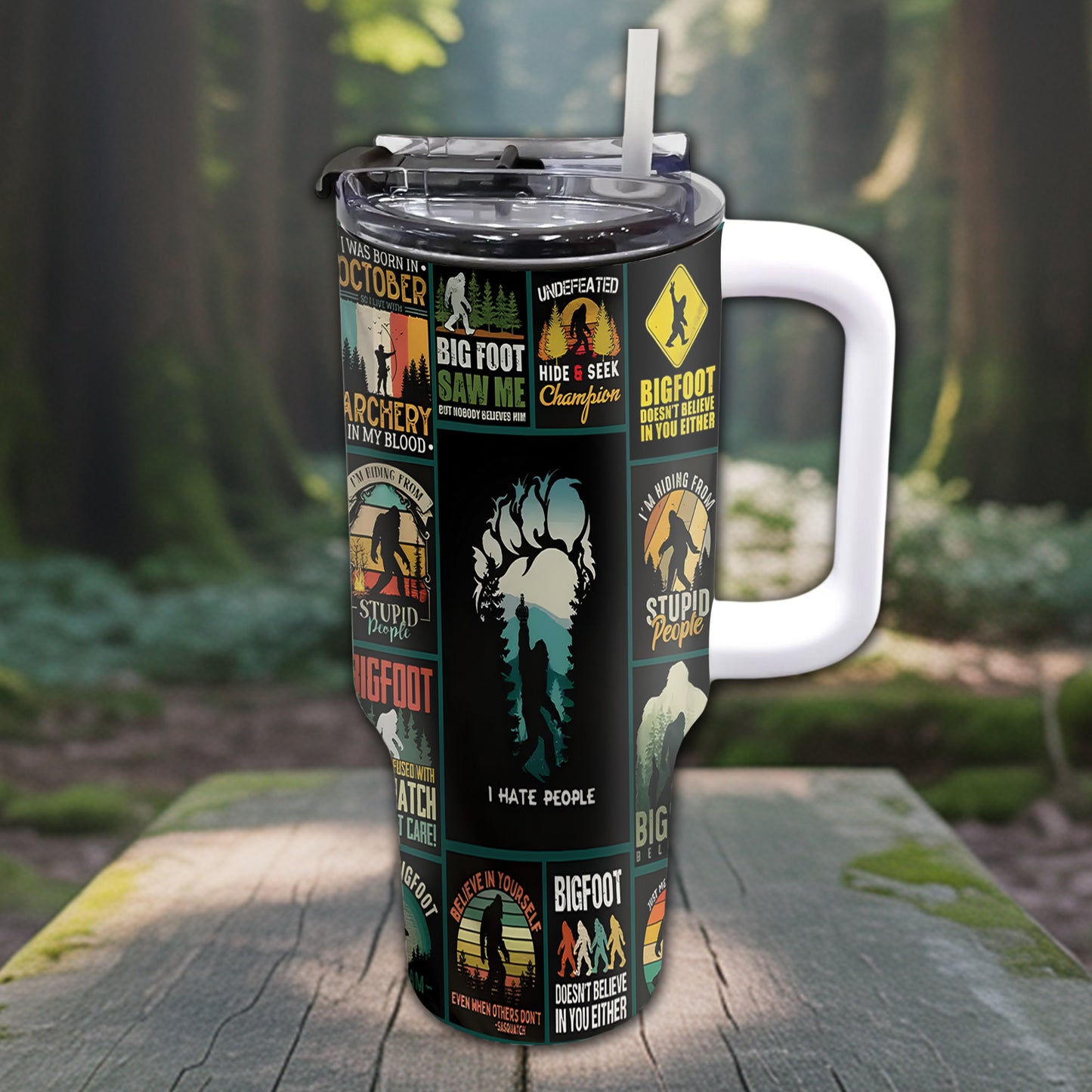 The Funny Bigfoot Collection Tumbler 40oz