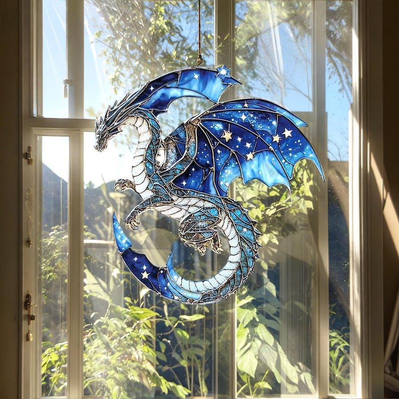 Celestial Dragon Acrylic Window Hanging
