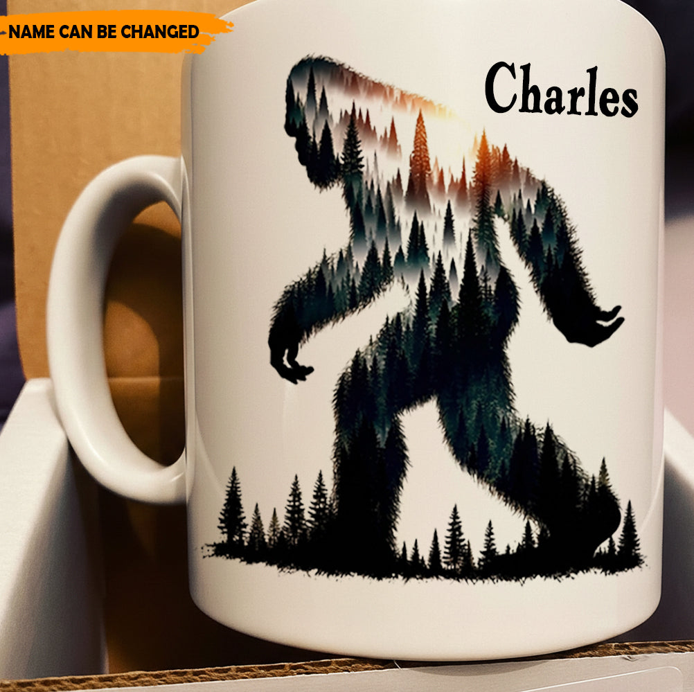 Forest Within – Personalized Bigfoot White Mug