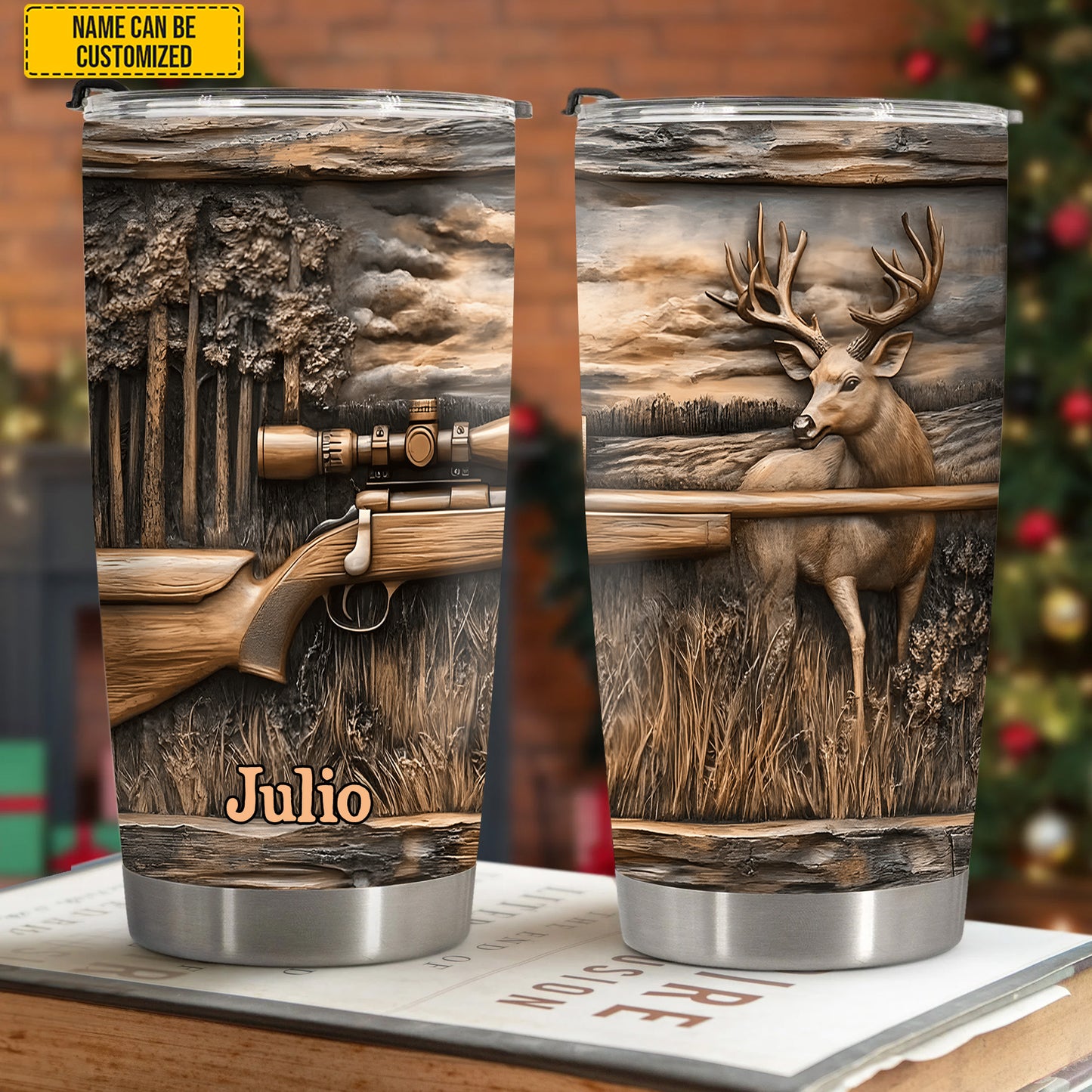 Wild Hunt – Personalized Deer Hunter Tumbler