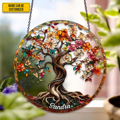 Personalized Tree of Life Acrylic Window