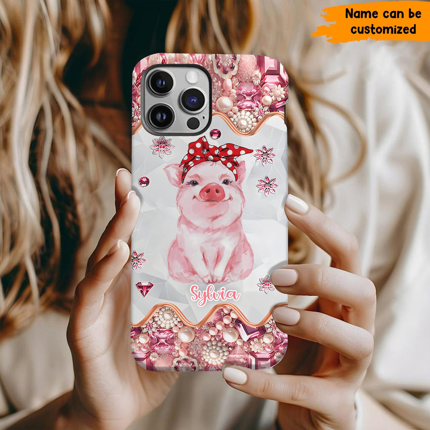 Cute Pig - Personalized Pig Phone Case