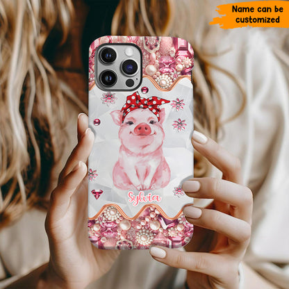 Cute Pig - Personalized Pig Phone Case