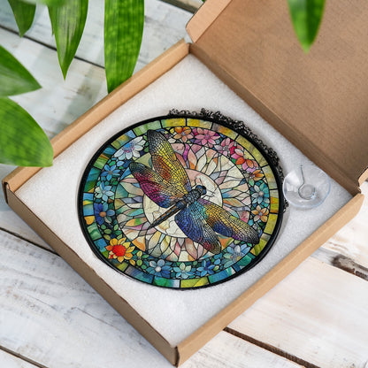 Beautiful Dragonfly Stained Glass Suncatcher