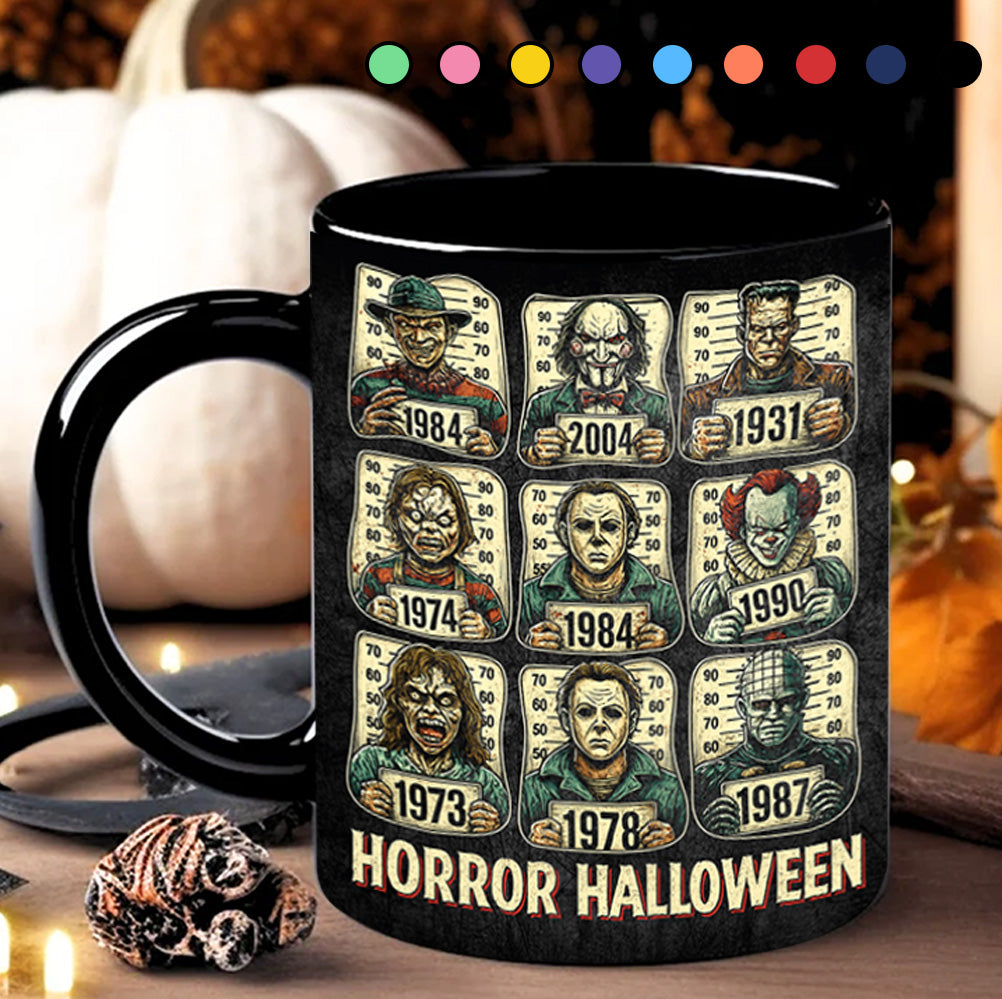 Horror Icons Collection Black Mug