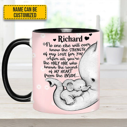 Elephant Mother's Day - Personalized Accent Mug
