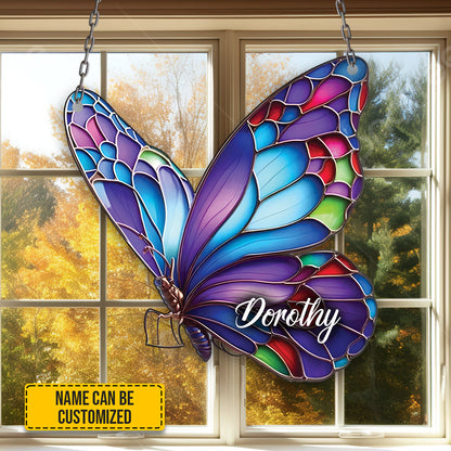 Personalized Colorful Butterfly Window Hanging Acrylic