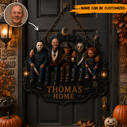 Personalized Halloween Horror Wooden Sign 2