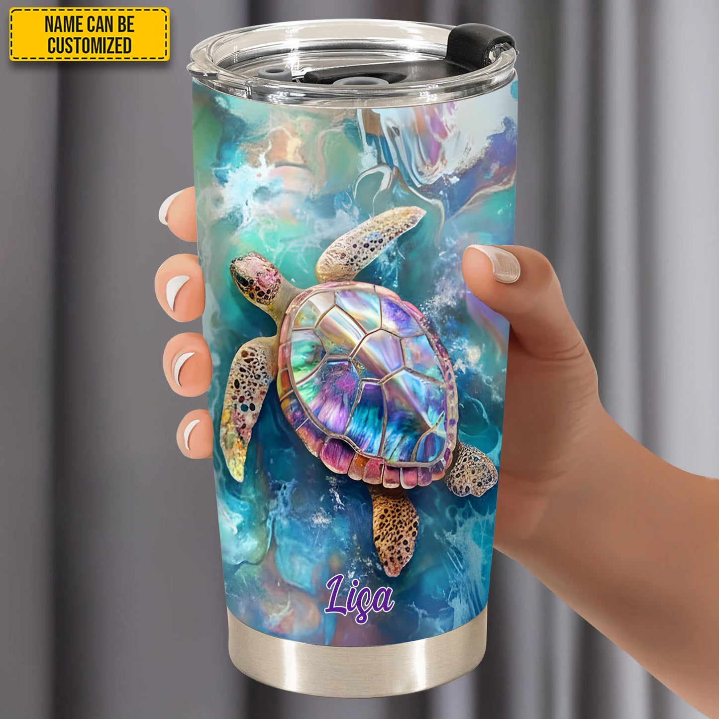 Personalized Sea Turtle Tumbler