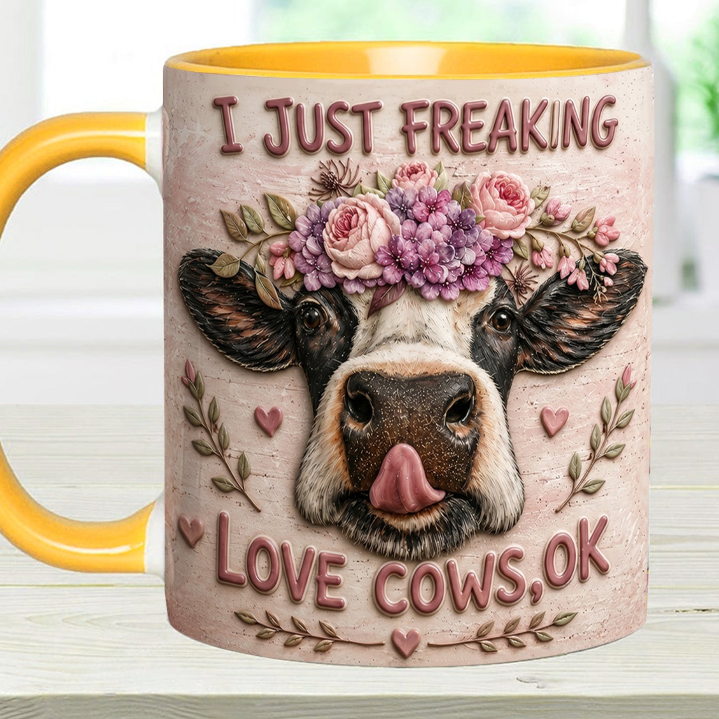 I Just Freaking - Cow Accent Mug