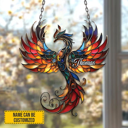 Personalized Phoenix Acrylic Window Hanging