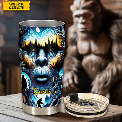 Personalized Vibrant Cartoon Bigfoot Tumbler