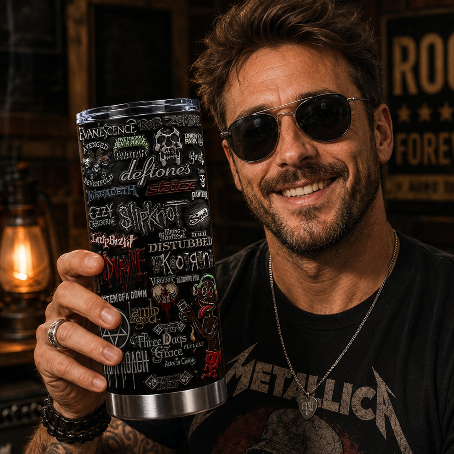 Rock Lovers - Classic Rock Legends Tumbler Version 17