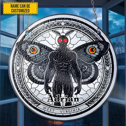 Mothman Personalized Stained Glass Suncatcher